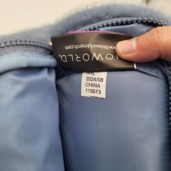 BIOWORLD X STITCH Disney Fuzzy Blue Mini Backpack - Picture 6 of 9